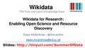 Wikidata for Research - Enabling Open Science and Resource Discovery - St Andrews