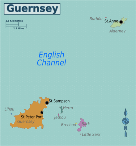 The islands of Guernsey