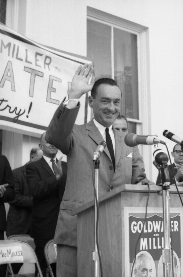 Miller speaking in Tallahassee in 1964.