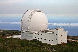 Gebäude des William-Herschel-Teleskops