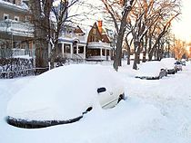 Résultats d'une tempête de neige à Winnipeg (Manitoba)