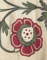 Chain-stitch embroidery from England circa 1775