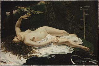 <i>Woman with a Parrot</i> (Courbet) Painting by Gustave Courbet