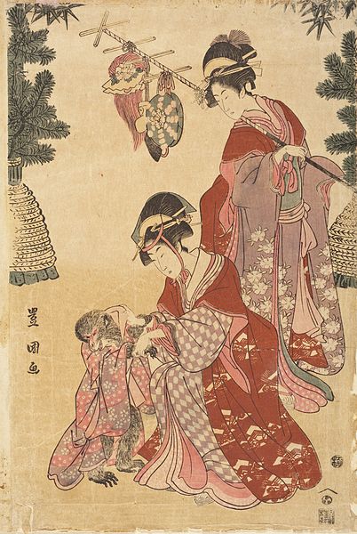File:Women Dancing at New Years as Monkey Trainers LACMA M.2006.136.322.jpg