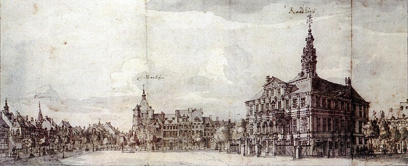 File:Zicht op de Markt in Maastricht (toeschrijving J de Beijer, ca 1740).jpg