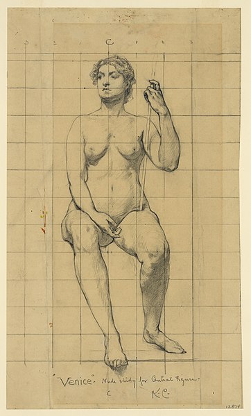 File:"Venice" - nude study for central figure LCCN2004662280.jpg