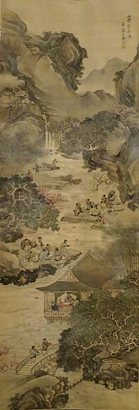 File:'Meandering Stream at Lanting', painting by Suzuki Fuyo, Honolulu Academy of Arts.jpg