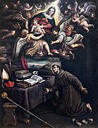 Apparizione della Vergine a san Bonaventura (Apparition of the Virgin to Saint Bonaventure) by Leandro Da Ponte - Gallerie dell'Accademia