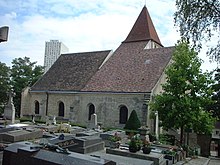 The church cemetery