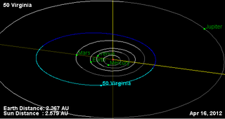 <span class="mw-page-title-main">50 Virginia</span> Main-belt asteroid