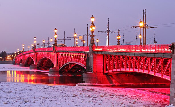 Троицкий мост в Санкт-Петербурге в китайский Новый год 2H1A3623WI