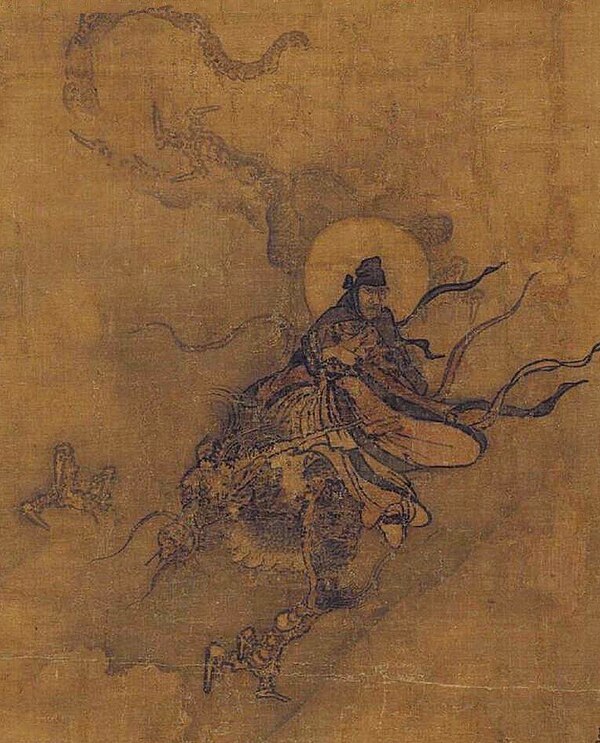 Immortal riding a Dragon, by Ma Yuan.