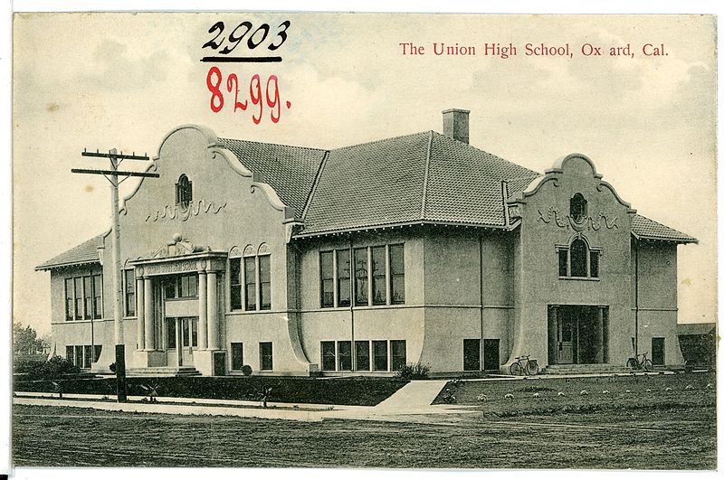 File:08299-Oxnard, Cal.-1906-The Union High School-Brück & Sohn Kunstverlag.jpg