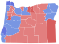 Thumbnail for File:1956 Oregon gubernatorial special election results map by county.svg