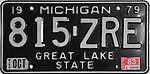 1983 Michigan Lisensi Plate.JPG