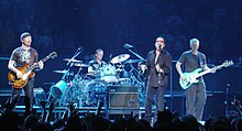 U2 performing at Madison Square Garden in November 2005