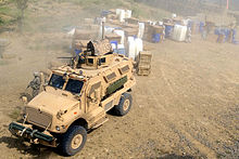 Armored US military trucks distributing ballot boxes. 2009 Afghan Presidential election2.jpg
