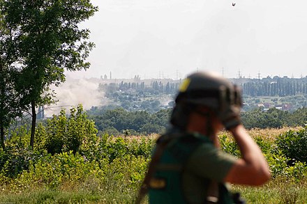 War in Donbas, Pervomaisk City, July 2014