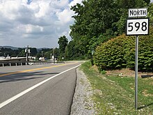 View north along WV 598 at US 460 in Bluefield 2017-07-21 17 00 36 View north along West Virginia State Route 598 (Cherry Drive) at U.S. Route 460 in Bluefield, Mercer County, West Virginia.jpg