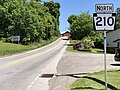 File:2022-06-04 13 27 30 View north along Pennsylvania State Route 210 at Pennsylvania State Route 954 and Miller Road in North Mahoning Township, Indiana County, Pennsylvania.jpg