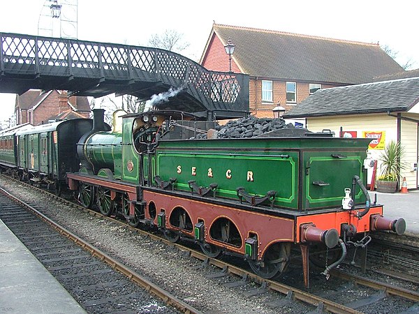 A SECR O1 Class (rebuilt from SER O class) 0-6-0, originally built in 1896