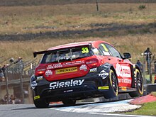 Morgan, at the Knockhill round of the 2017 British Touring Car Championship. Adam Morgan - 2017 BTCC Knockhill (Saturday, FP2).jpg