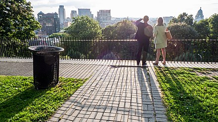 Admiring the view Admiring the view at Prospect Terrace Park.jpg