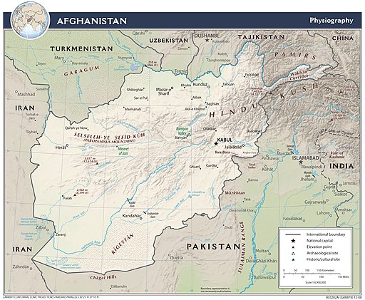 Afghanistan Physiography