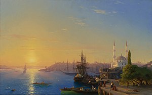 Ansicht von Konstantinopel und dem Bosporus 1856