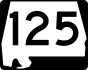 State Route 125 marker 