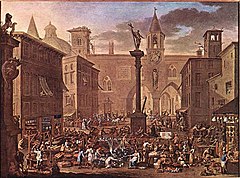 Market by Alessandro Magnasco, first half 18th century