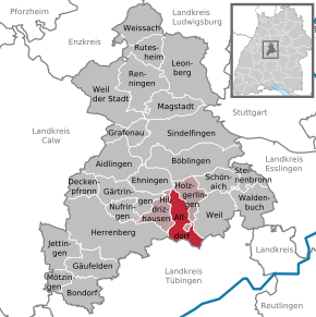 Poziția localității Altdorf