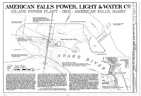 Plans for Power House on American Falls (1902)