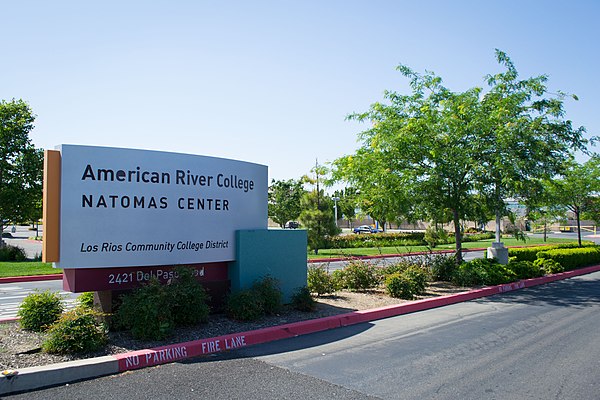 Sign outside the college's Natomas Center