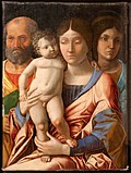 Miniatura per Sacra Famiglia con una santa (Mantegna)
