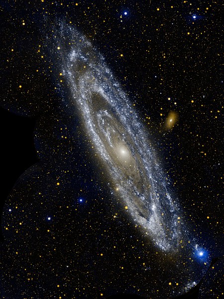 File:Andromeda galaxy - GALEX (rotated).jpg