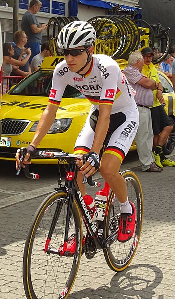 Emanuel Buchmann as German champion at the 2015 Tour de France