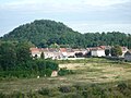 Le terril vue depuis le sommet du château d'eau de la friche Vallourec.