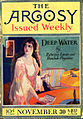 Couverture du magazine Argosy, présentant Deep Water (30 novembre 1918).