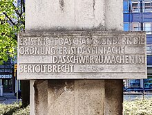 Brechts Gedanken zur Ordnung (Quelle: Wikimedia)