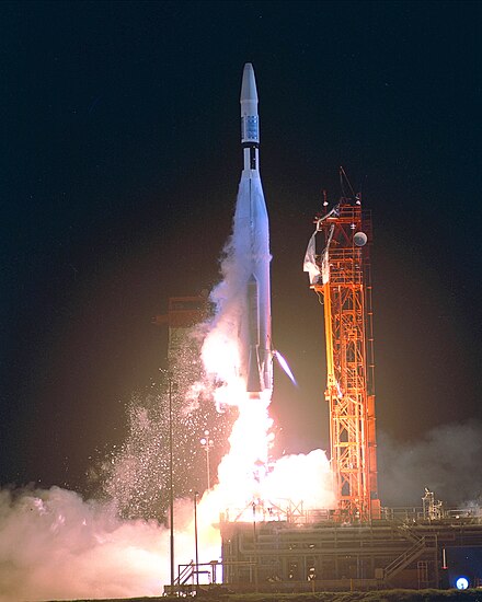 Launch of Mariner 1 in 1962