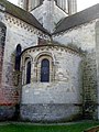 Vue extérieure de la chapelle (XI/XIIe siècle) de l'église