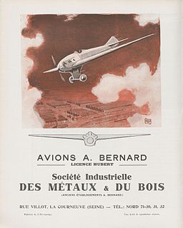 <i>Société des Avions Bernard</i> Defunct French aircraft manufacturer