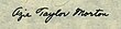 Firma di Azie Taylor Morton