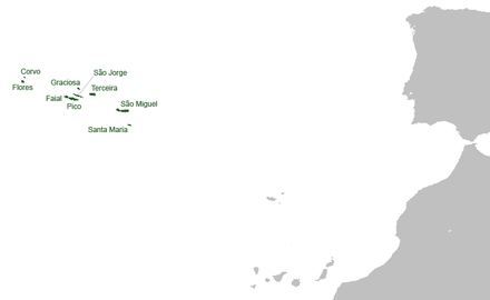 Localisation des Açores