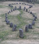 El doble barco de piedra de Anund, Suecia.