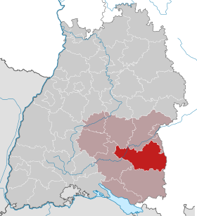 Localisation de Arrondissement de Biberach