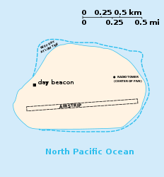 Karte der Bakerinsel