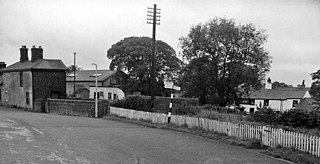 Bay Horse railway station Rural station in Lancashire, England