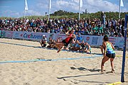 Deutsch: Deutsche Beachhandball-Meisterschaften 2022; Tag 3: 7. August 2022 – Frauen,Finale, Beach Bazis Schleissheim – Minga Turtles Ismaning 2:1 (20:26, 24:20, 8:6) English: German Beach handball Championships; Day 3: 7 August 2022 – Women Final – Beach Bazis Schleissheim Vs Minga Turtles Ismaning 2:1 (20:26, 24:20, 8:6)